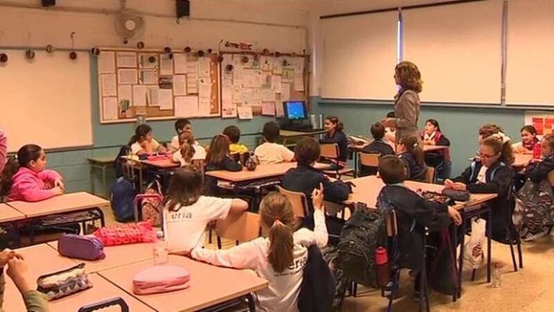 Alumnos de Primaria en un colegio en Canarias (Foto TA)